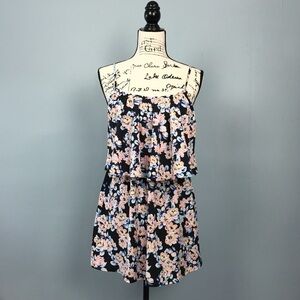 CHARLOTTE Russe Flounce Top Floral Mini Dress